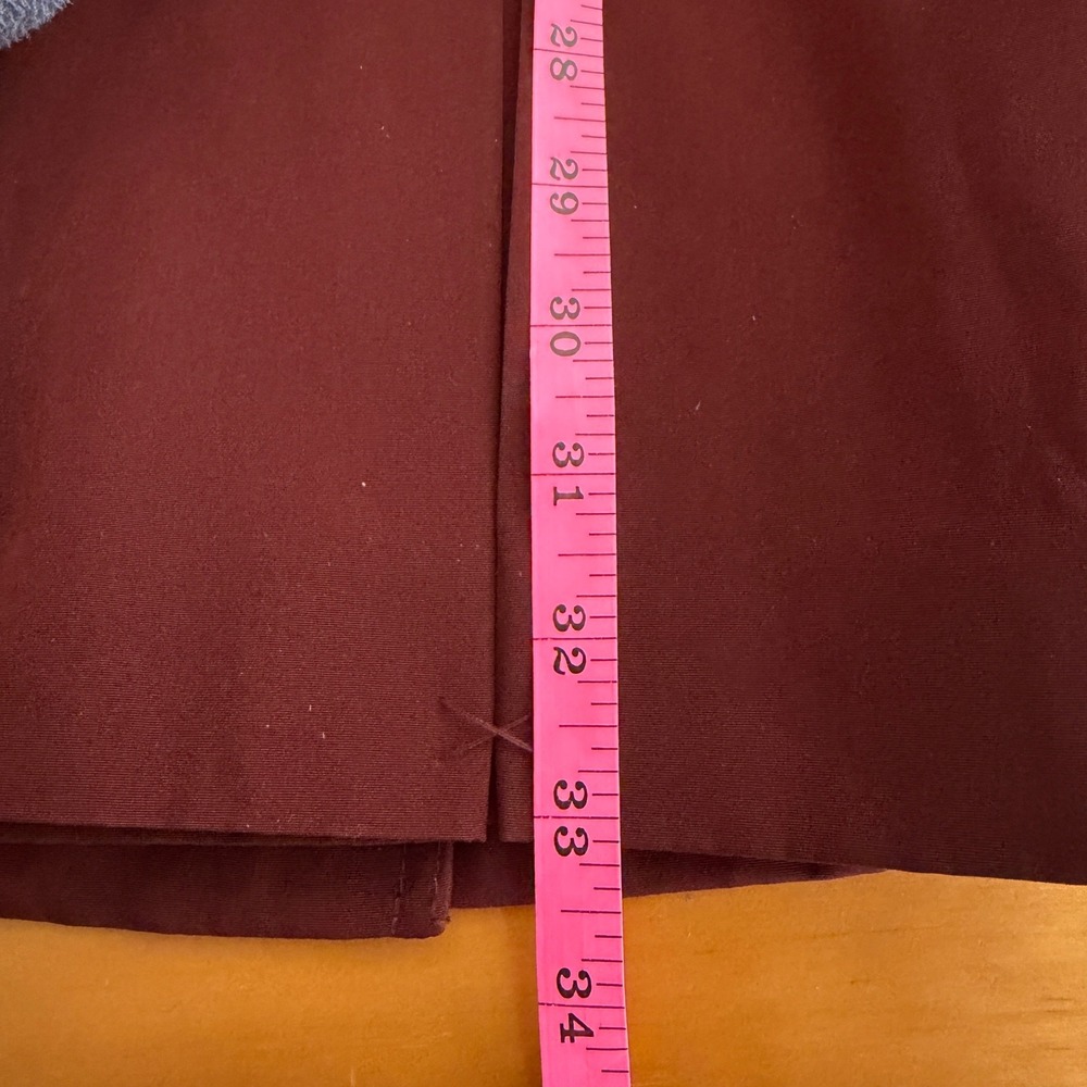 London Fog Trench Coat Womens L Burgundy Lined Belted Detachable Hood Classic - Picture 8 of 8